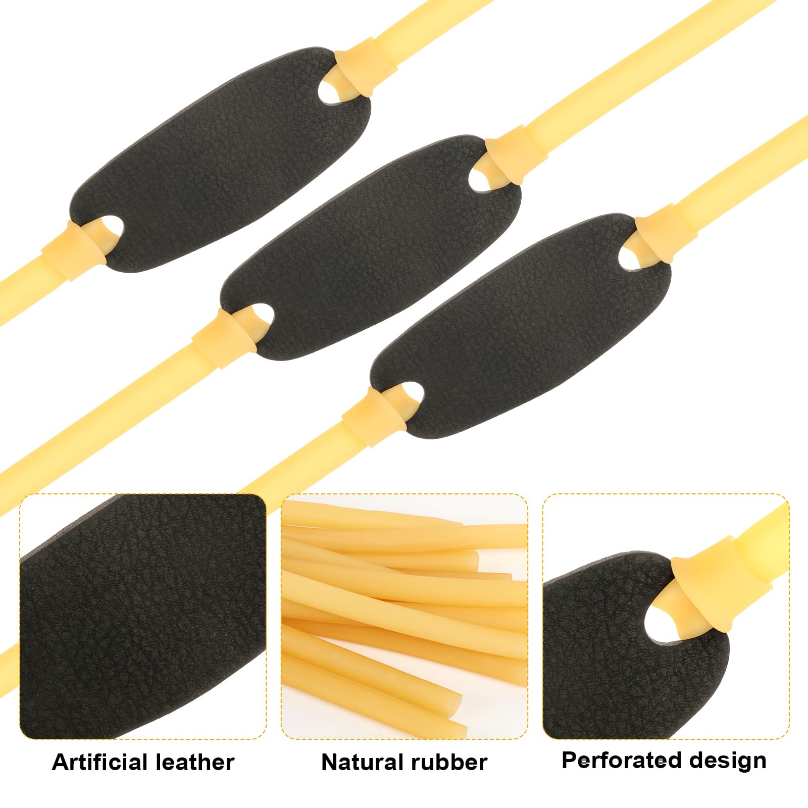 10 tirachinas de goma de látex natural, muy elástico, resistente a la rotura, para tirachinas y catapultas, para uso al aire libre y para entrenamiento de tiro