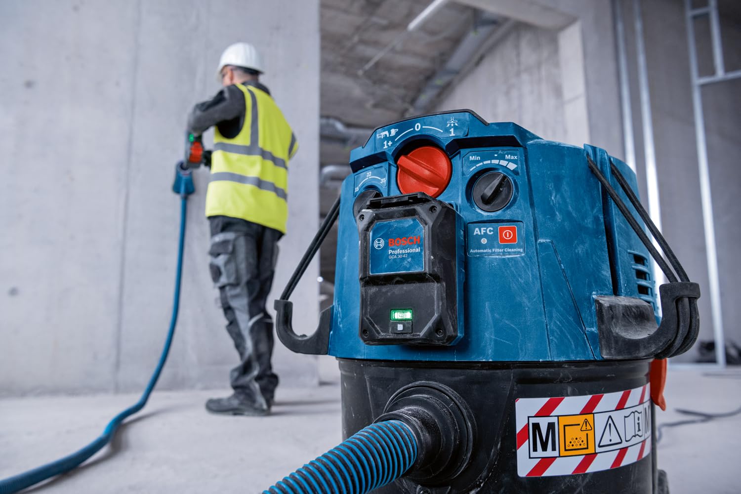 Bosch Professional spina Auto-Start GCA 30-42 e tag Auto-Start GCT 30-42 (accessori essenziali per l'aspirazione professionale della polvere)
