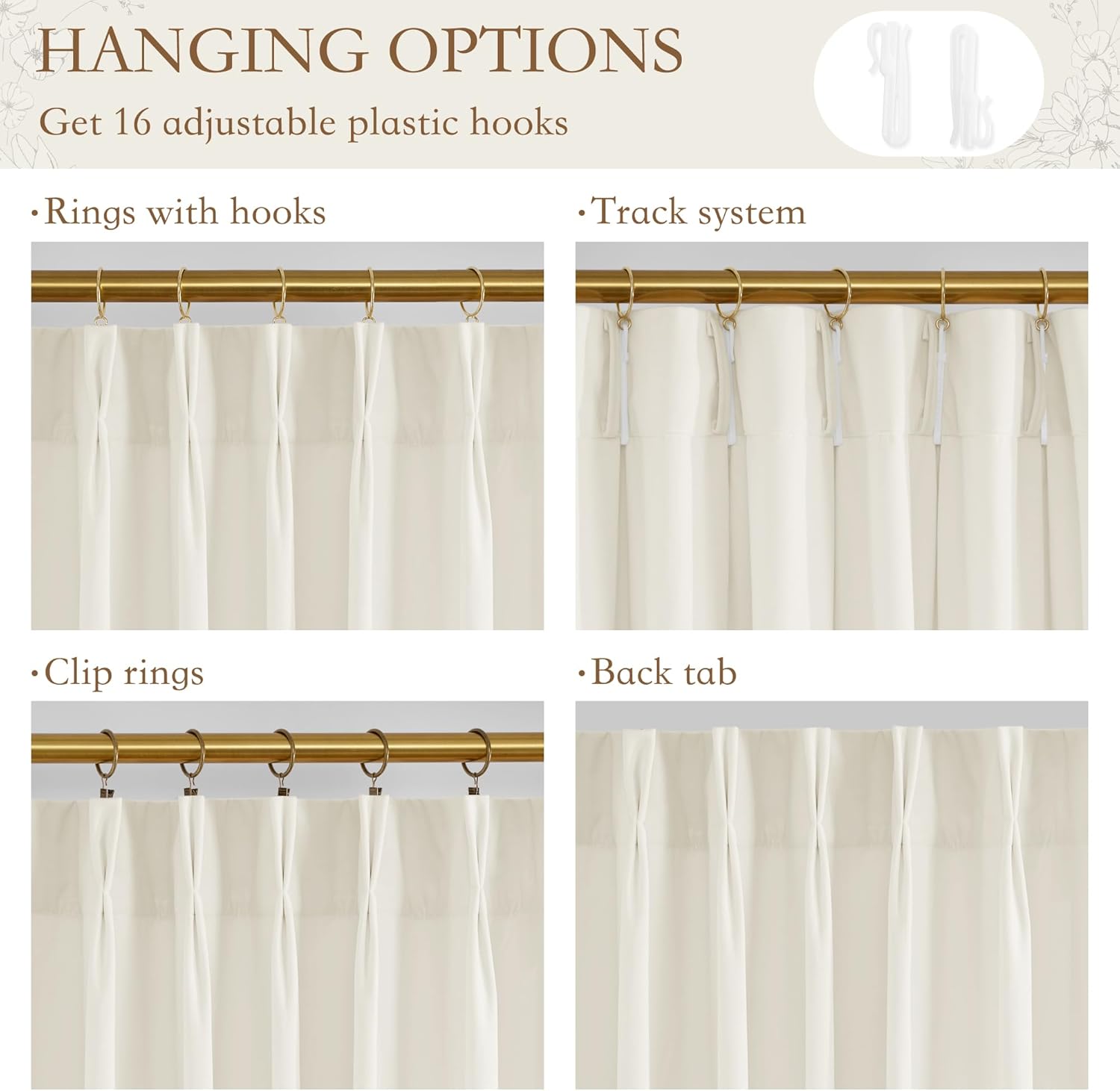 StangH 1 Panel 300GSM Velvet Custom Curtain Pinch Pleat Curtain Made to Measure Bespoke Curtains Soft Thermal Insulated Noise Reducing Drape for Living Room Bedroom