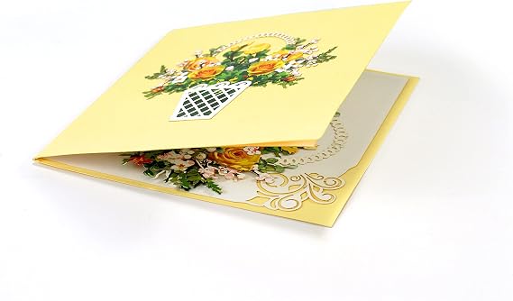 CUTPOPUP Birthday Card Pop Up, Mother's Day, 3D Greeting Card (50th Happy Birthday)