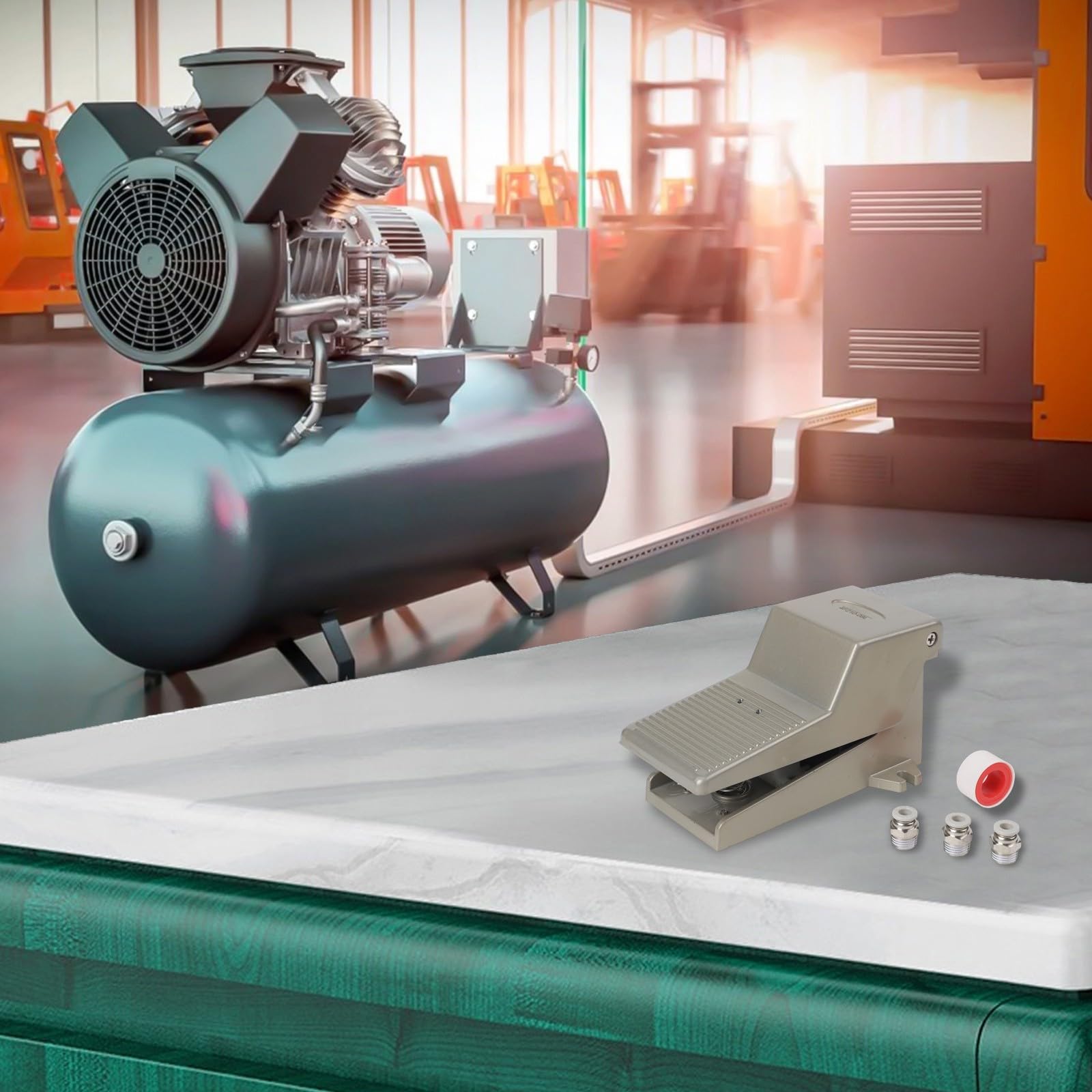 Pédale pneumatique 4F210-08L KiraKira anti-glisse contre la fatigue sur machine d'estampage