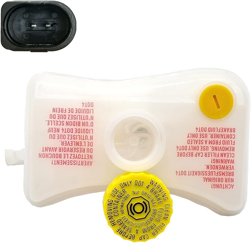 HiSport 8E0611301G Brake Master Cylinder Reservoir | Compatible with Audi Audi A4 2007-2009, A6 2007-2011, RS4 2007-2008, S4 2007-2009, S6 2007-2011 Replace 8E0611301C 8E0611301E