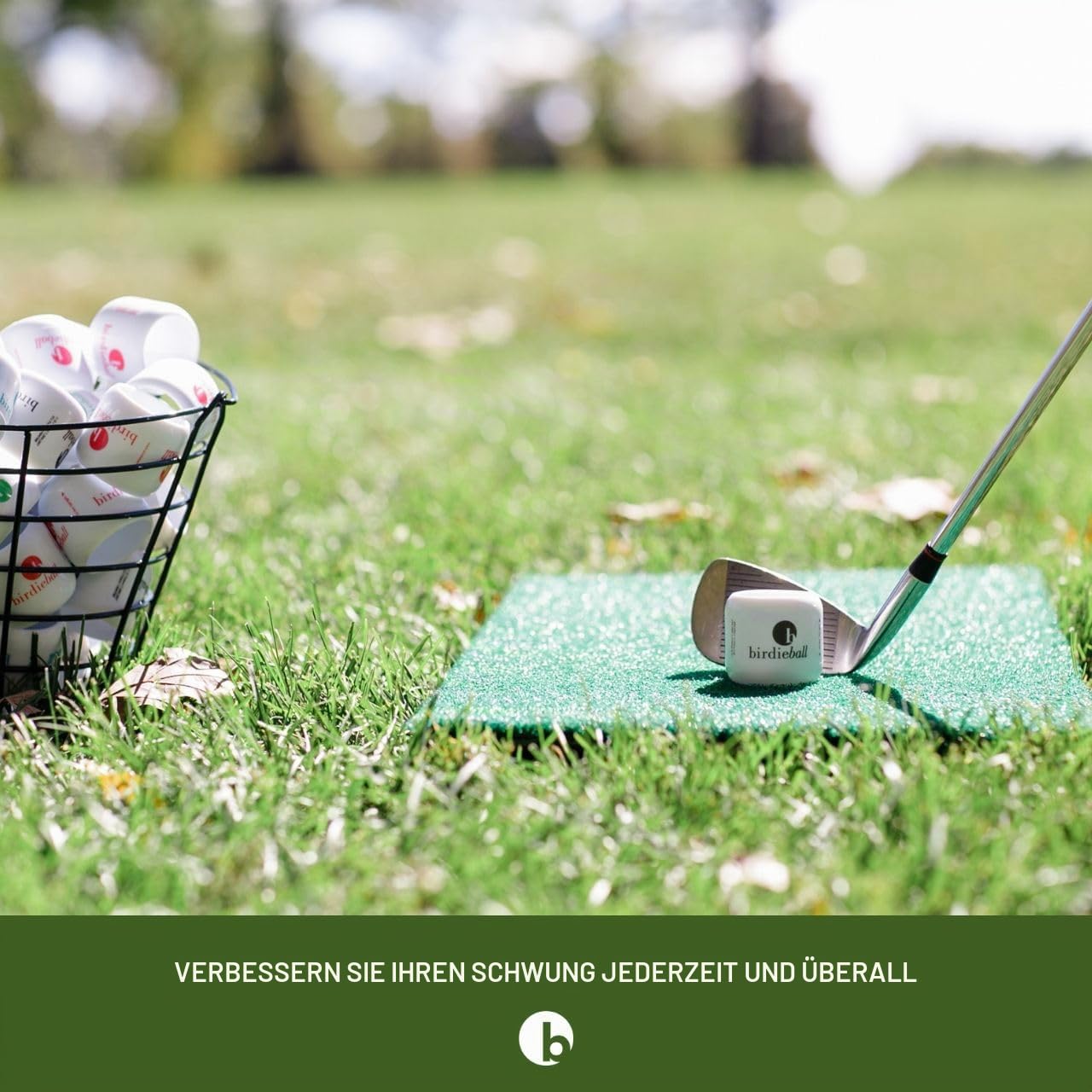 BirdieBall Übungsgolfbälle, Full Swing Limited Flight Golf-Übungsbälle, perfekte Trainingshilfe für alle Golfer (12 Stück)