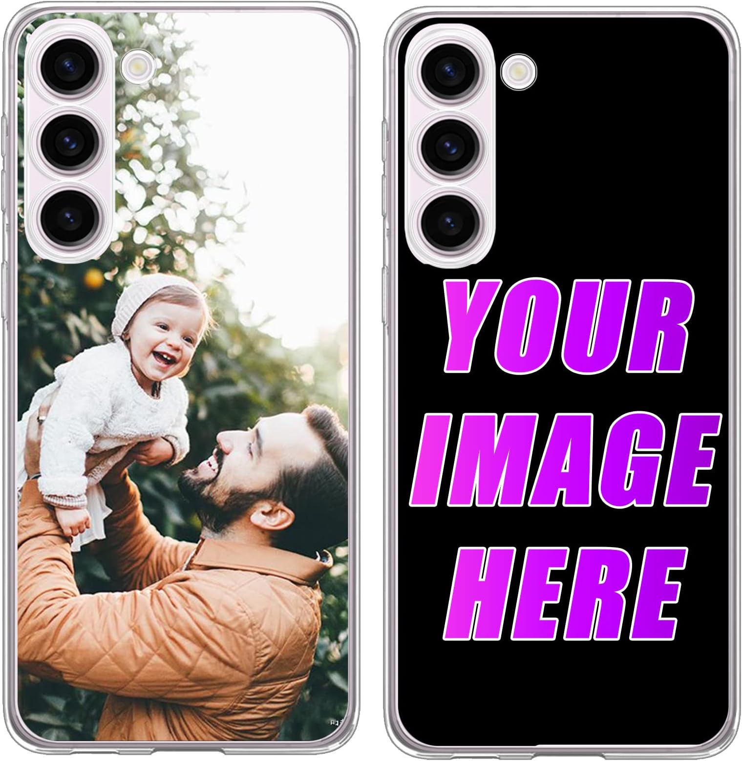 Customized Case for Samsung Galaxy All Model Personalized Custom Picture Phone Case Customizable Slim Soft and Hard Tire Shockproof Protective Phone Cover Case Make Your Own Phone Case