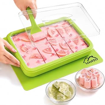 Rolled Ice Cream Maker, 304 Stainless Steel, Green