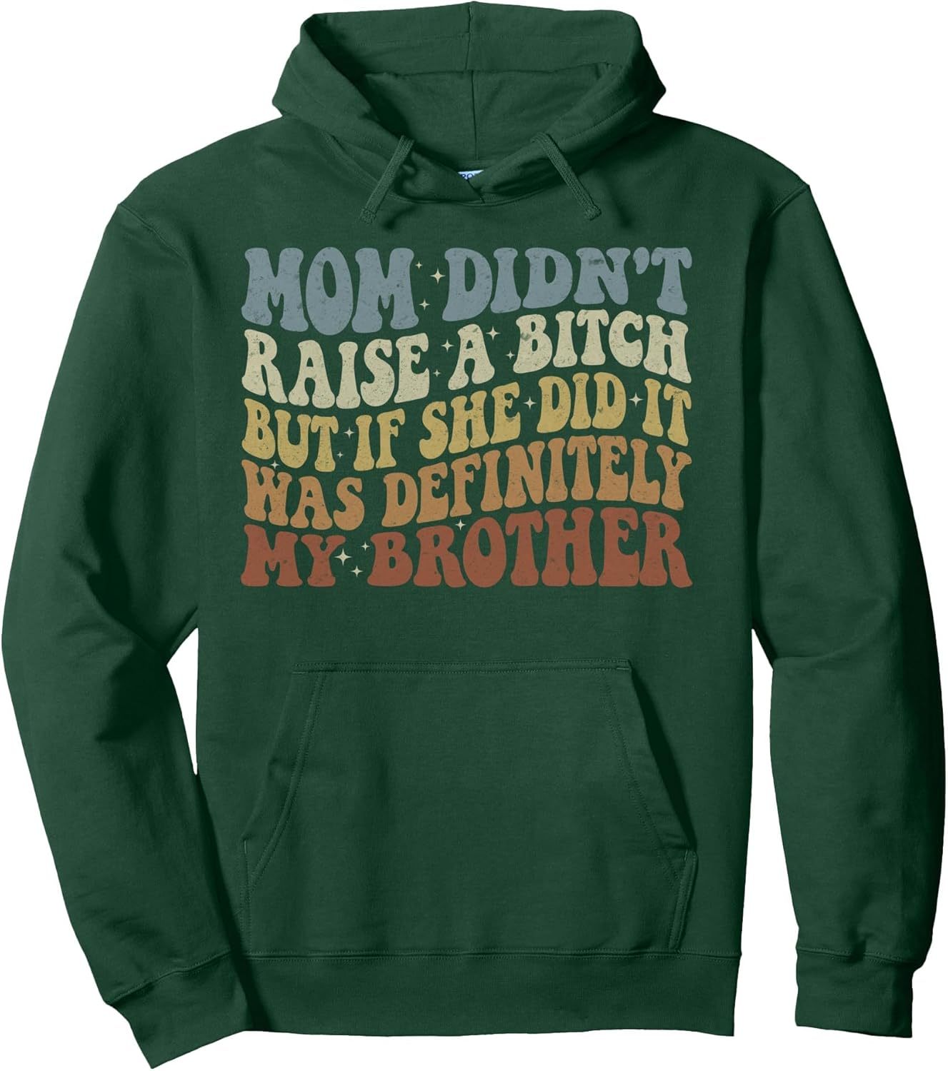 Mom Didn't Raise A Bitch But If She Did It Was My Brother Pullover Hoodie