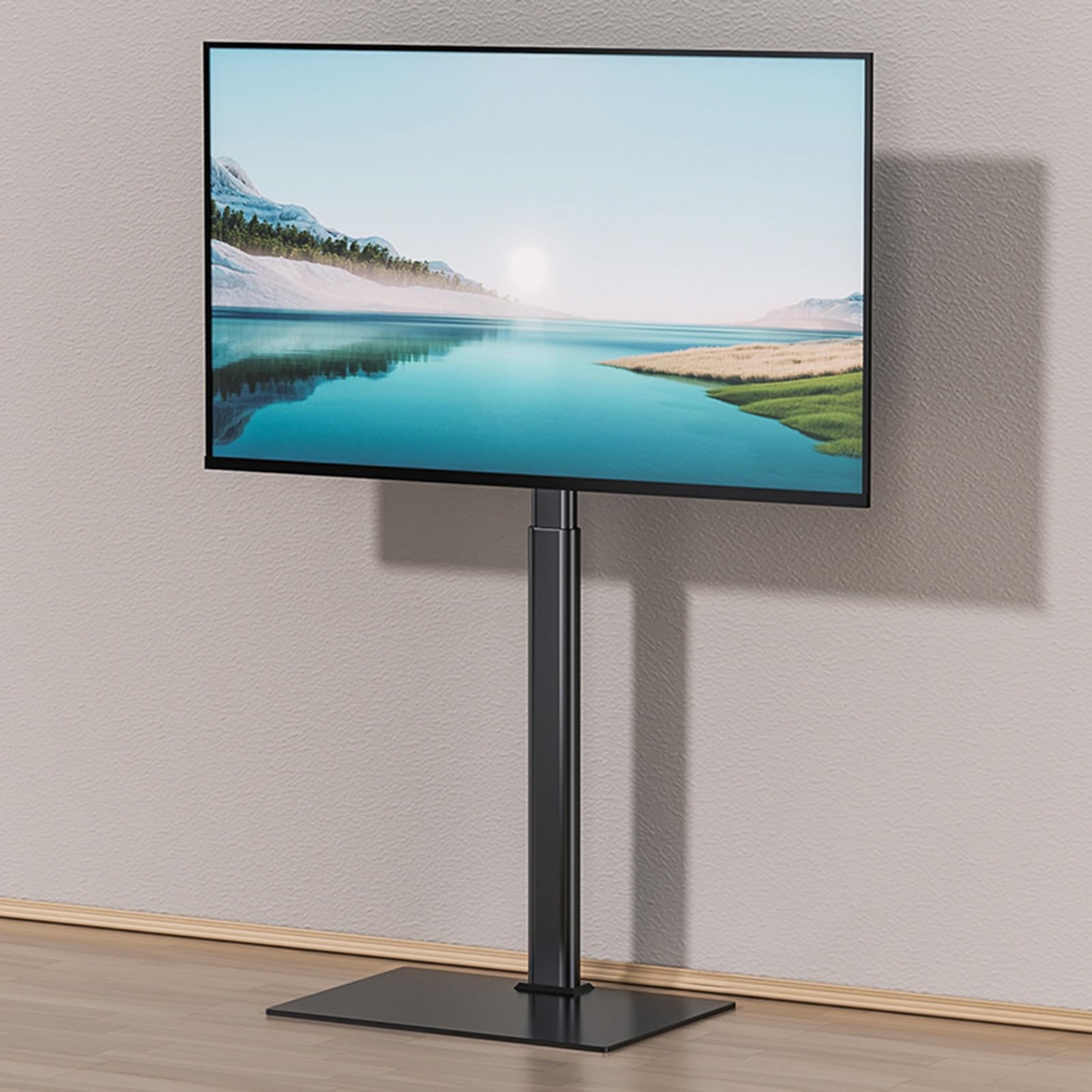 Soporte de Suelo portátil para TV - Soporte Universal con estantes para televisores LCD y LED de 32 a 70 Pulgadas. Altura Ajustable y gestión de Cables. Admite rotac, B-32-70in TV