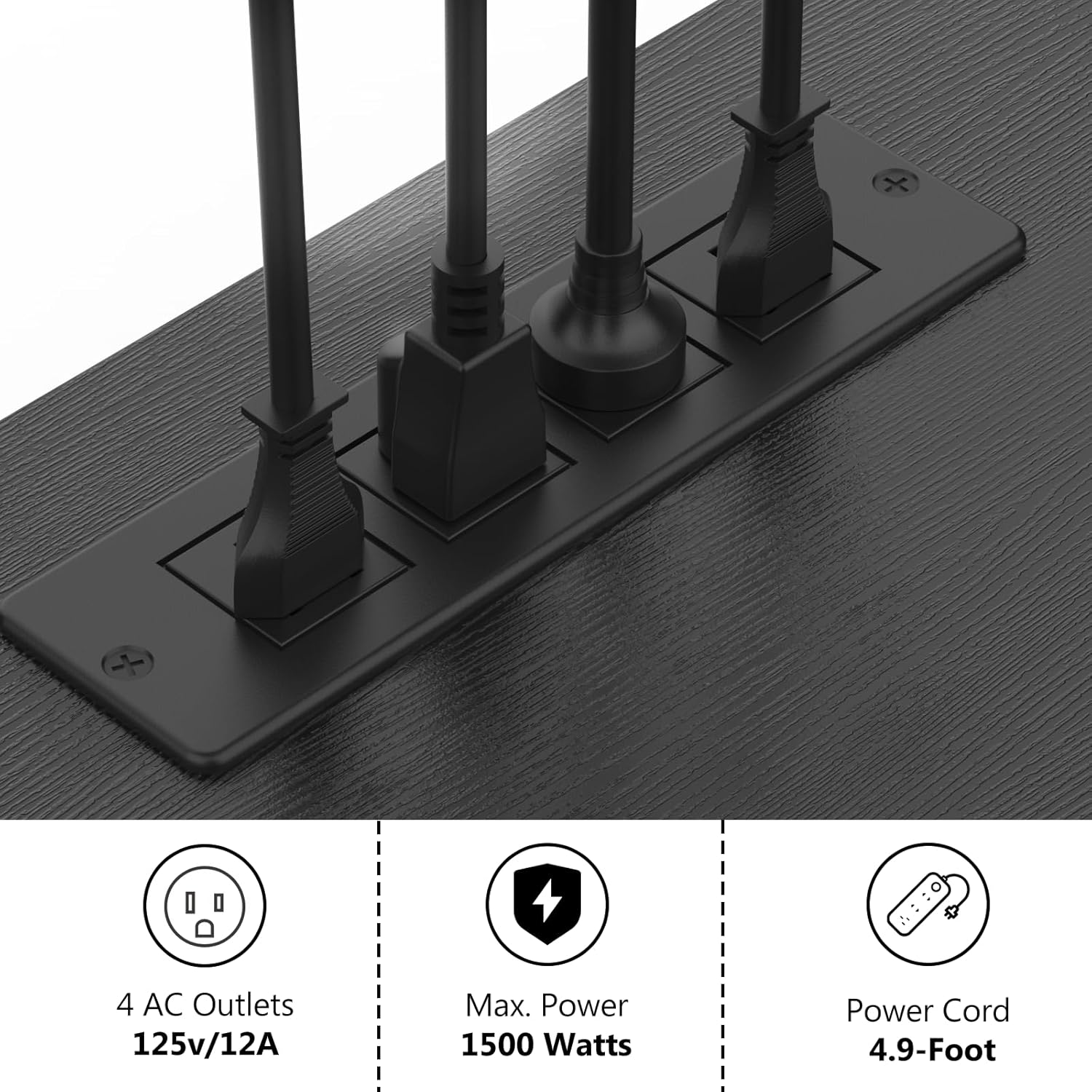 HOOBRO Floating TV Stand Wall Mounted with Power Outlet, Floating Entertainment Center for 55 inch TVs, Wall Mounted Entertainment Shelf with Storage, for Living Room, Bedroom, Black BB114UDS01