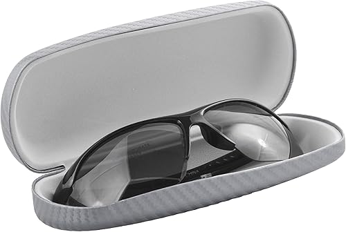 Miniatura 4 de Carcasa rígida para lentes de sol con montura grande, para mujeres y hombres, en fibra de carbono