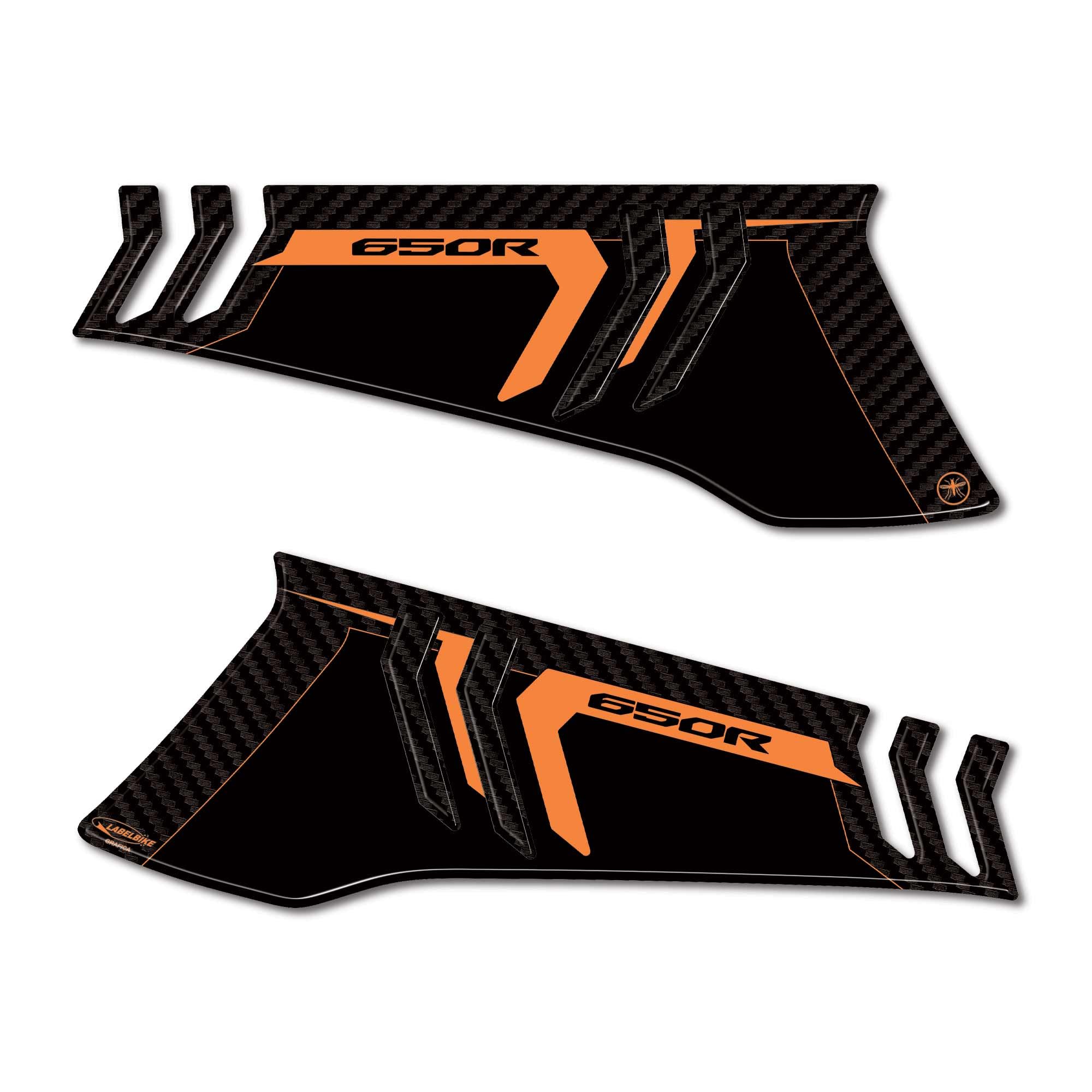 Labelbike 3D Gel Tank Pad Sticker For Honda CBR 650 R (Orange) - Motorcycle Protection & Decoration, Scratch Resistant - View #7