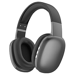 Gabba Goods Wireless Over Ear Bluetooth Headphones with Microphone - Wireless Headset -Noise Reduction - Bluetooth, Wired,Built in Micro SD for Travel, Home, Work TV,PC,Gaming,Cellphone (Black)