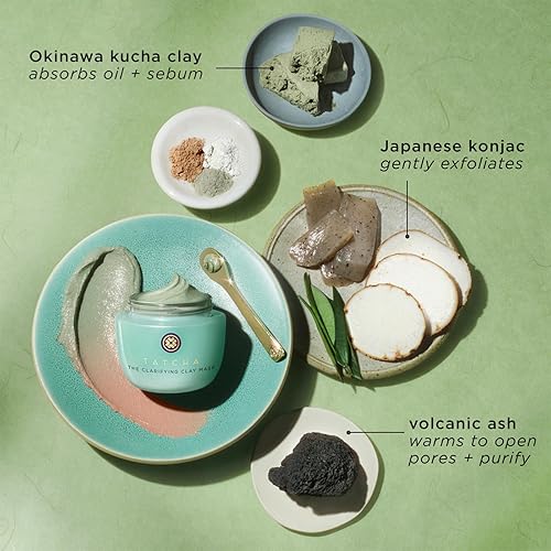 Miniatura 6 de TATCHA The Clarifying Clay Mask | Tratamiento exfoliante de poros crea una sensación de calentamiento para abrir y purificar los poros, 1.7 fl oz |