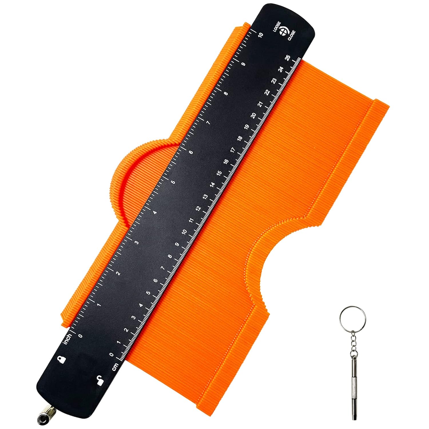 10 Inch Super Gauge Shape and Outline Tool, Contour Gauge Profile Tool with Lock, Measuring