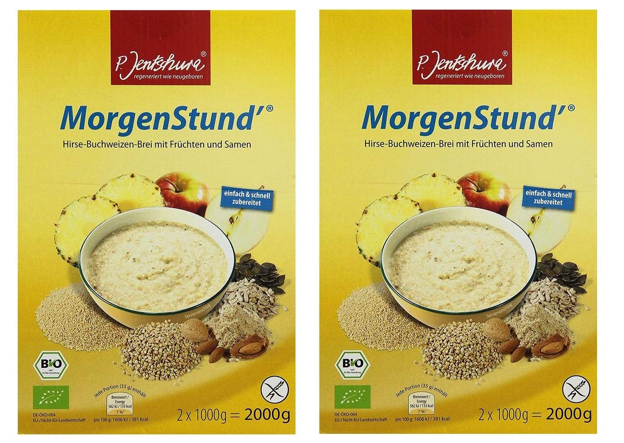 Dr. Jentschura Morgenstund Bio 2x2000g, Hirse-Buchweizen-Brei (DE-ÖKO-064)