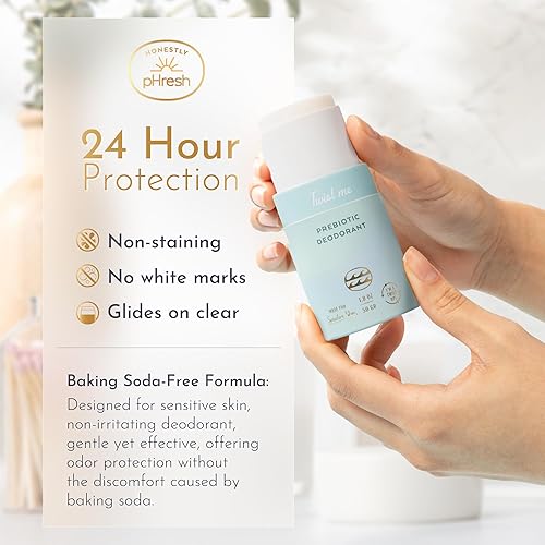 Miniatura 4 de Honestly pHresh Desodorante prebiótico de papel biodegradable natural, mineral marino, 1.8 onzas, sin bicarbonato de sodio y aluminio, seguro para