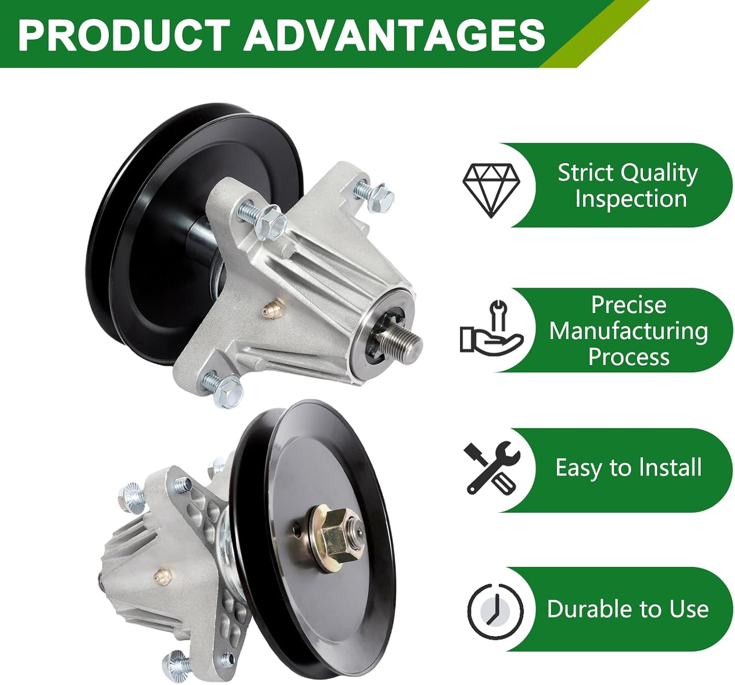 918-06976A 918-06976 618-06976 618-06976A Spindle Assembly - Fits MTD Cub Ca det 42 inch Deck,Compatible with Cub Ca det XT1 LT42 XT2 LX42 XT1-LT42 XT2-LX42 KH KW CYT4220 (1-Pack)