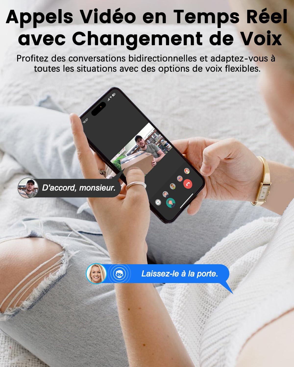 Bextgoo 2K Door Peephole Camera Two-Way Audio and Voice Change