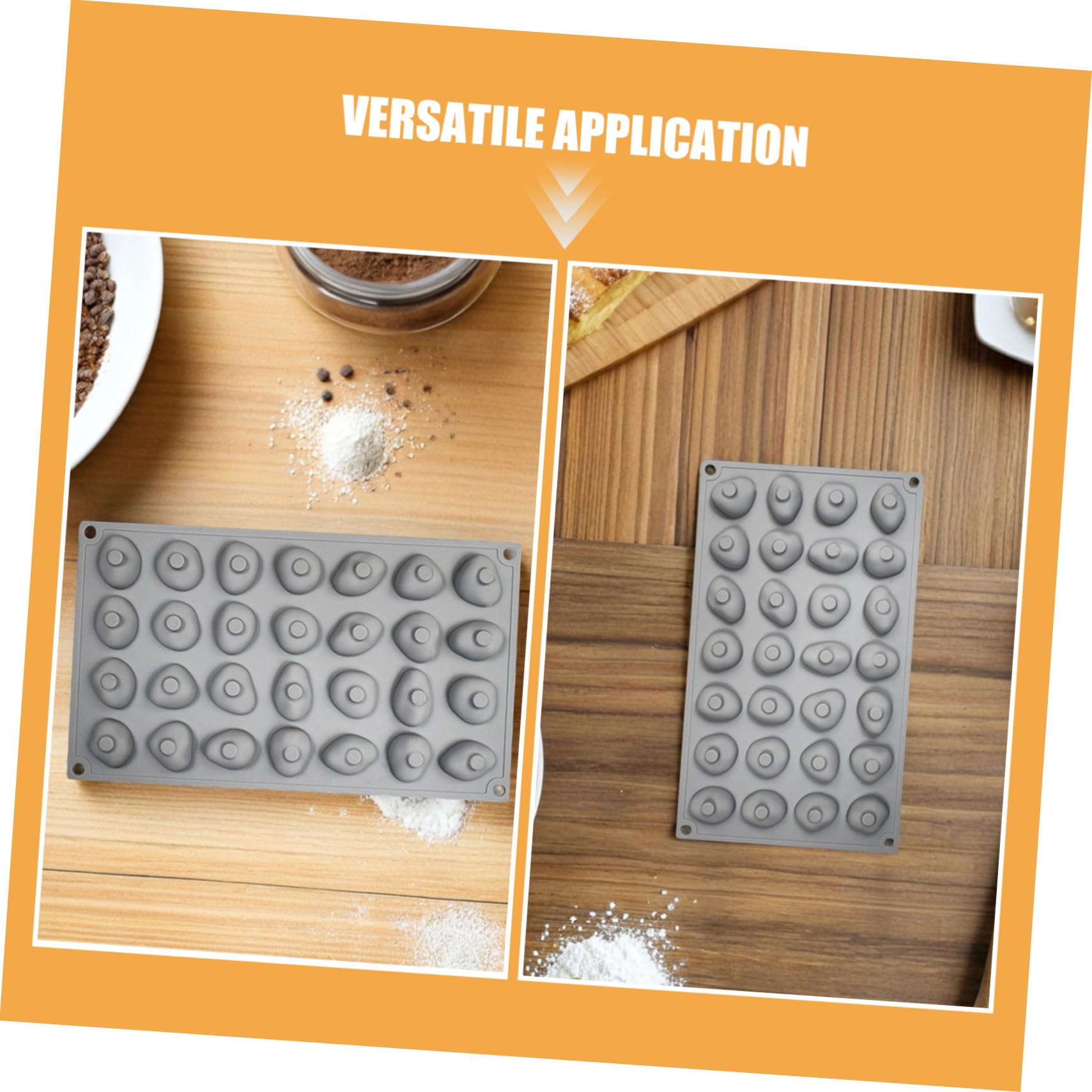2pièces Moules Chocolats Silicone Moules à Truffes pour Chocolat Outil de Pâtisserie pour Fondant et Décorations