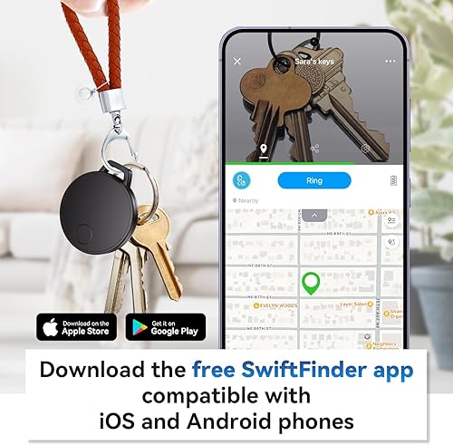 Miniatura 3 de Buscador de llaves ST21, rastreador Bluetooth y localizador de artículos para llaves, bolsas y más buscador de teléfono, compatible con iOS y