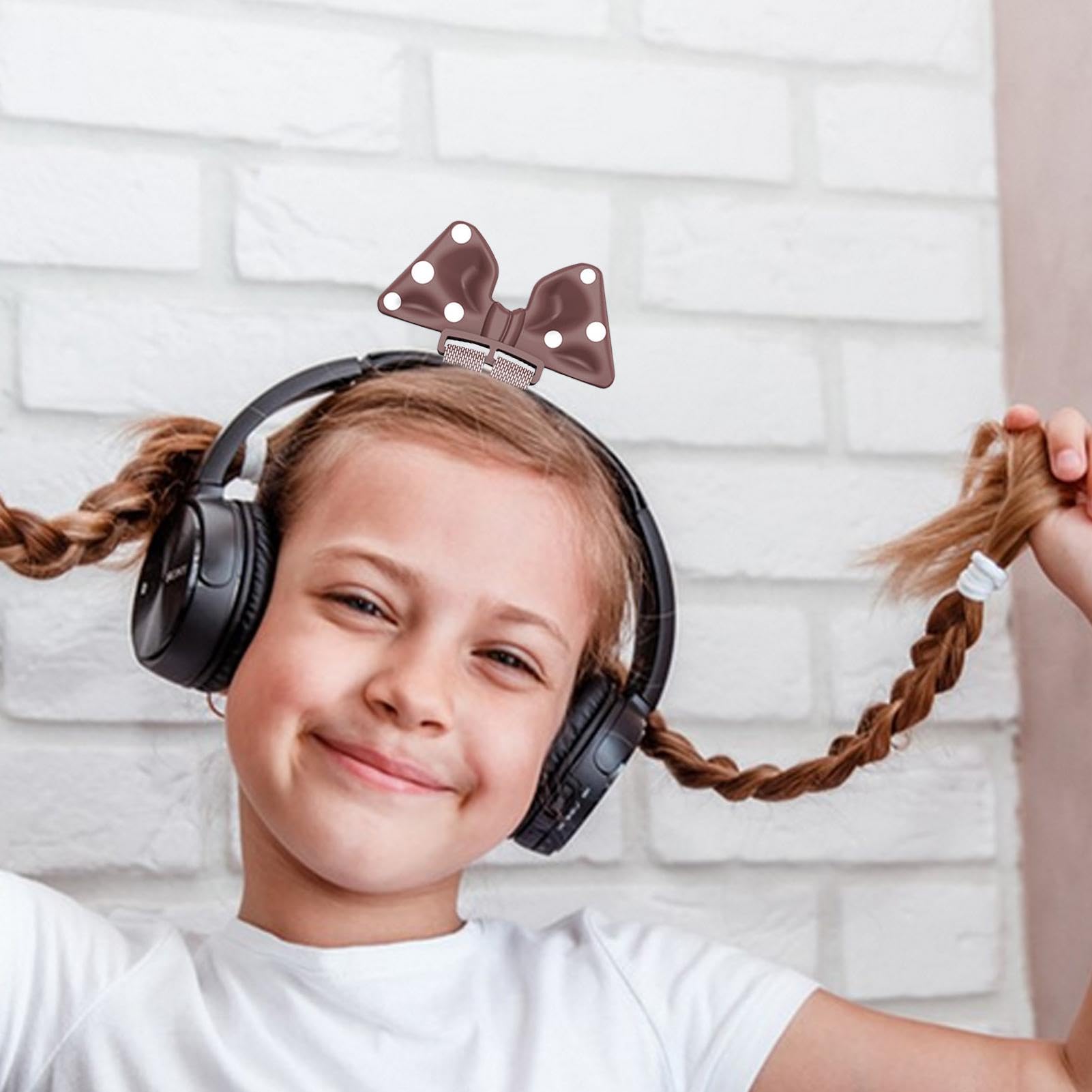 Décoration De Casque Avec Nœud Rose : Accessoire De Casque Fait