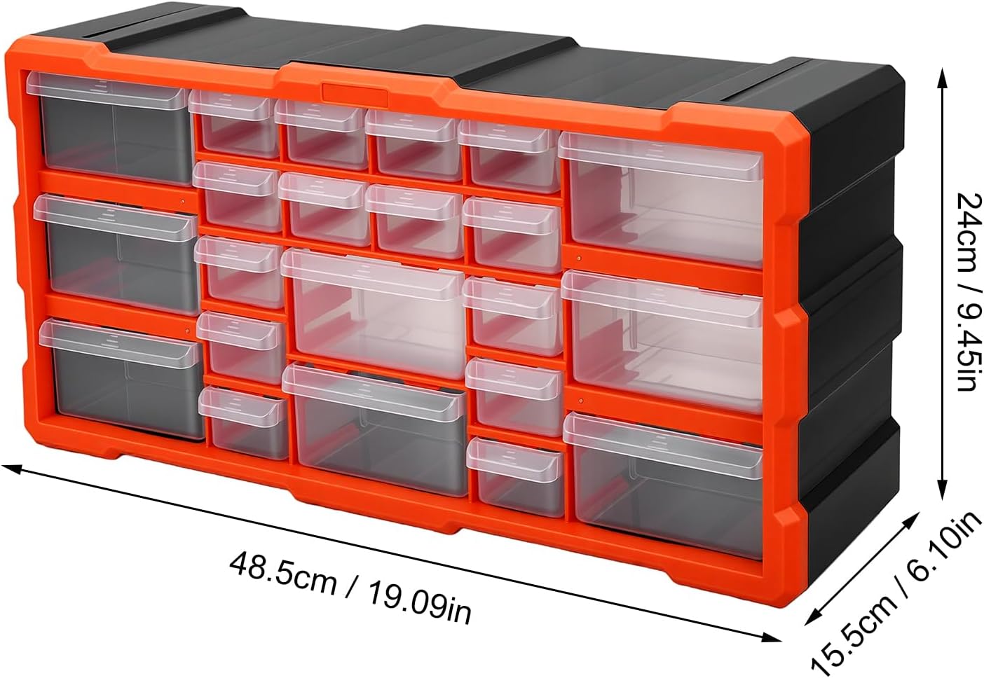 Fafeicy 22 Drawer Plastic Storage Cabinet