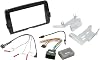 Scosche HD9698BN Single DIN Radio Installation Dash Kit with Weather Shield and Wire Harness Compatible with Select 1996-1998 Harley-Davidson Touring Motorcycles - Complete Car Stereo Installation Kit