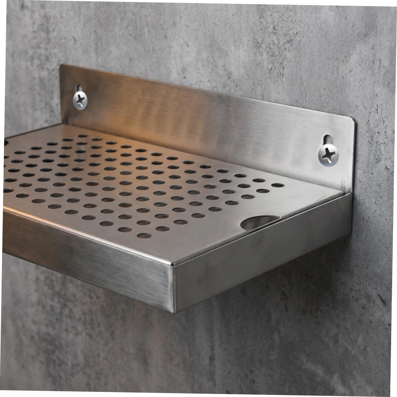 Alipis Bac Récupérateur de Bière Mural 6x10 Pouces en Acier Inoxydable