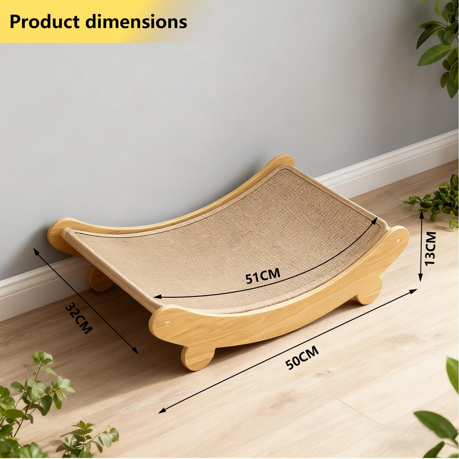 Cat Scratcher Bed, 145° Cat Scratching Board - Image 2
