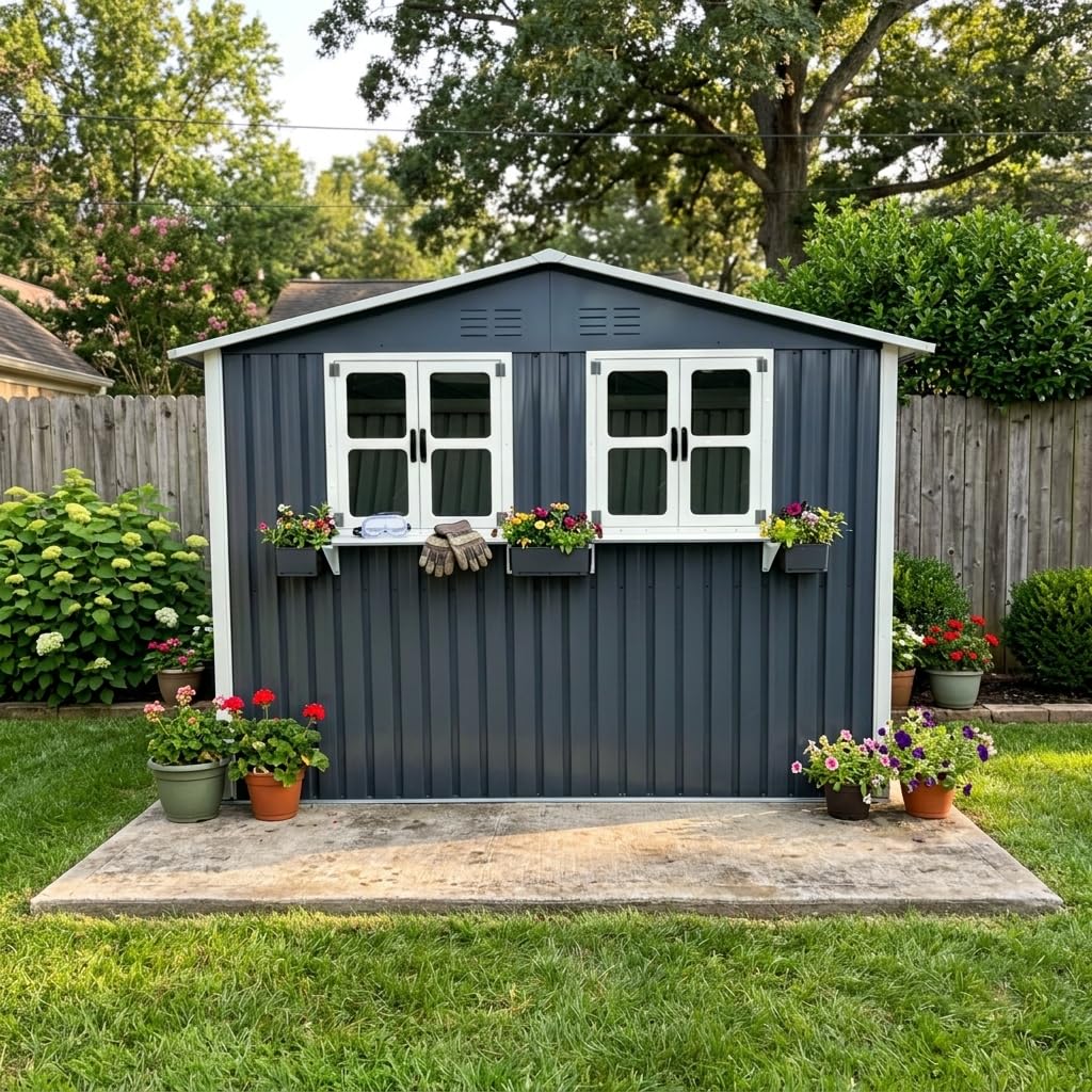 Photo 1 of KEIKI 9x6 FT Metal Storage Shed