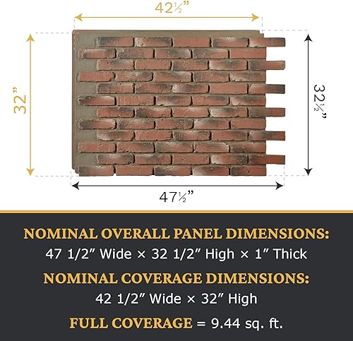 Miniatura 10 de Paneles texturizados de pared de ladrillo sintético de poliuretano de alta densidad para decoración interior y exterior  Paneles de ladrillo