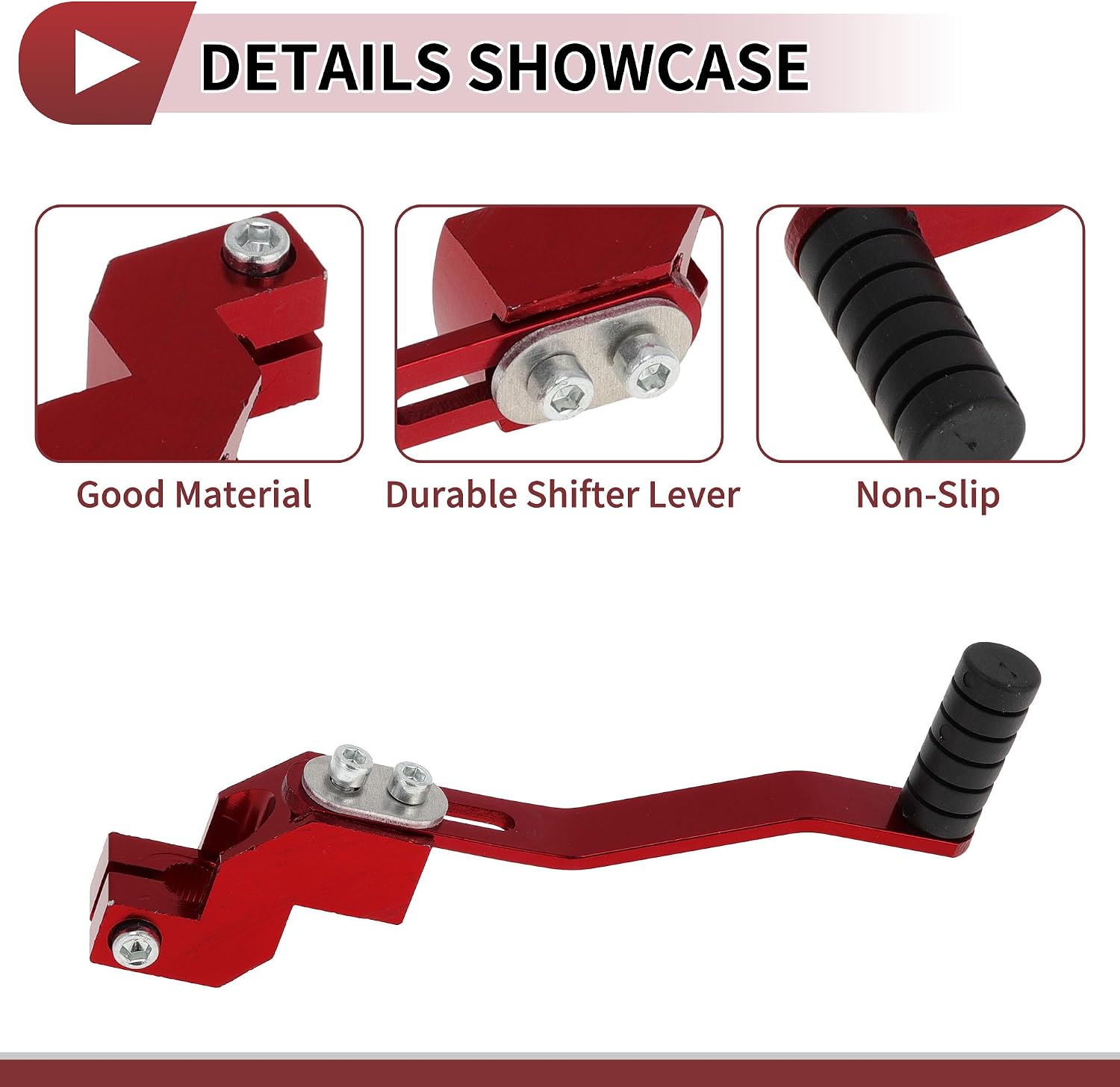 Folding Motorcycle Gear Shifter Lever for Honda CRF250 Aluminum Alloy Pedal Shift Lever Arm Red