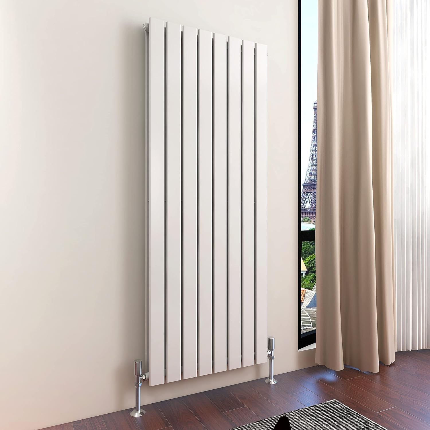 Vertical Radiator Double Flat Panel 1600x544mm Designer Vertical Radiator(White)