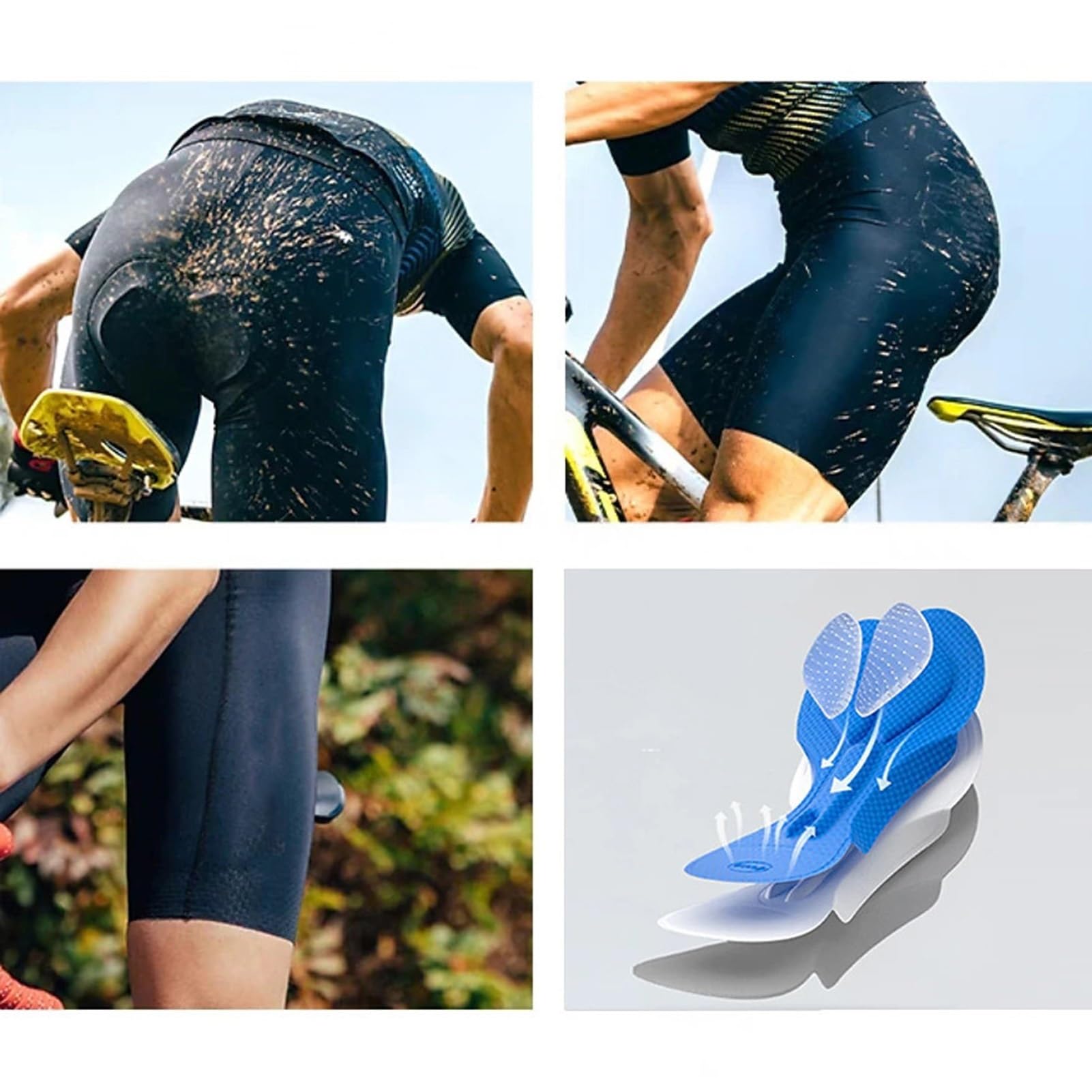 Fdx All Day Men's Black Set Summer Cycling Jersey Bib Shorts FDX