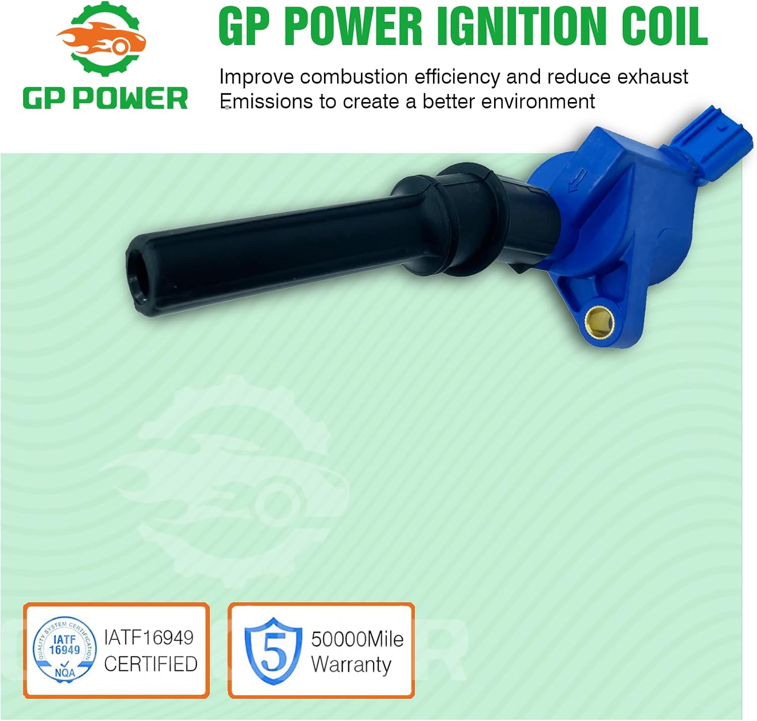 Curved boot Ignition Coil Pack OF 8 Compatible with Ford Mercury F150 F250 E150 E350 Lincoln Navigator Crown Victoria Expedition Mustang 4.6 5.4 6.8 V8 V10 for DG508 FD503