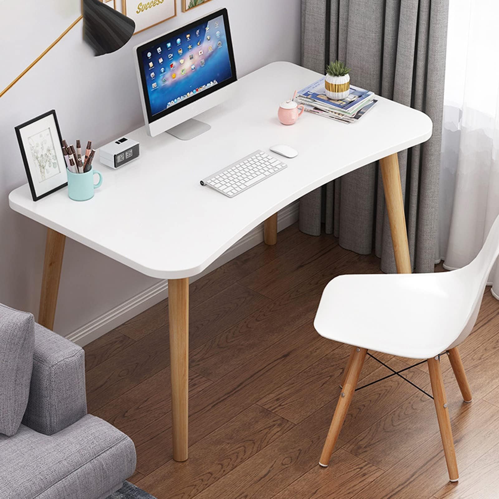ORCHID M Small Home Computer Desk, Computer Laptop Table Desk Office Desk Study Writing Desk Easy Assembly, Space-Saving Computer Desk Ideal for Home and Office Use (80 x 42 x72 cm)