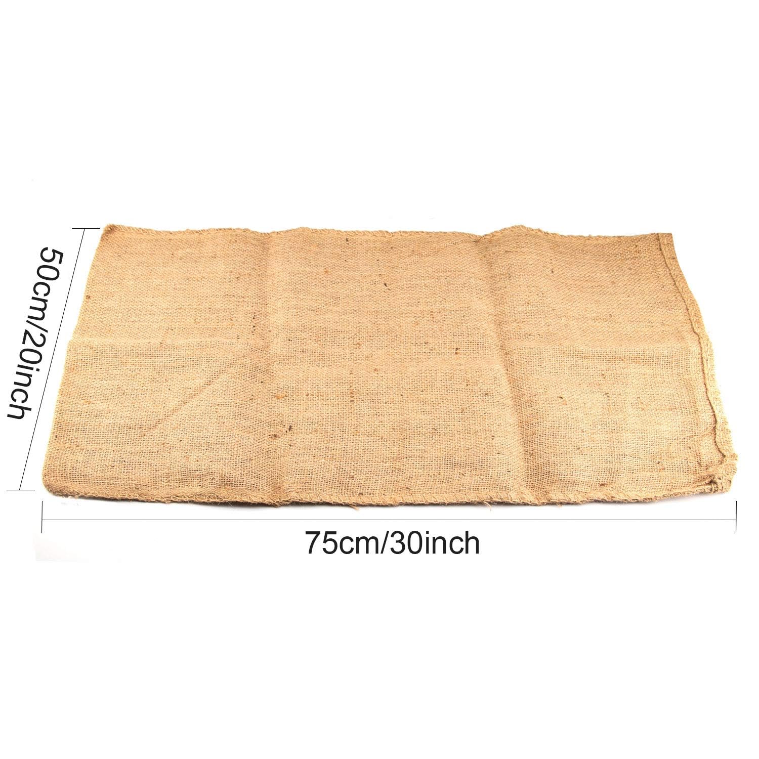 KEILEOHO Lot de 5 grands sacs en toile de jute de qualité alimentaire pour jardinage, plantation, culture de pommes de terre, course à l'école, jeu de course, jeu de fête de Noël