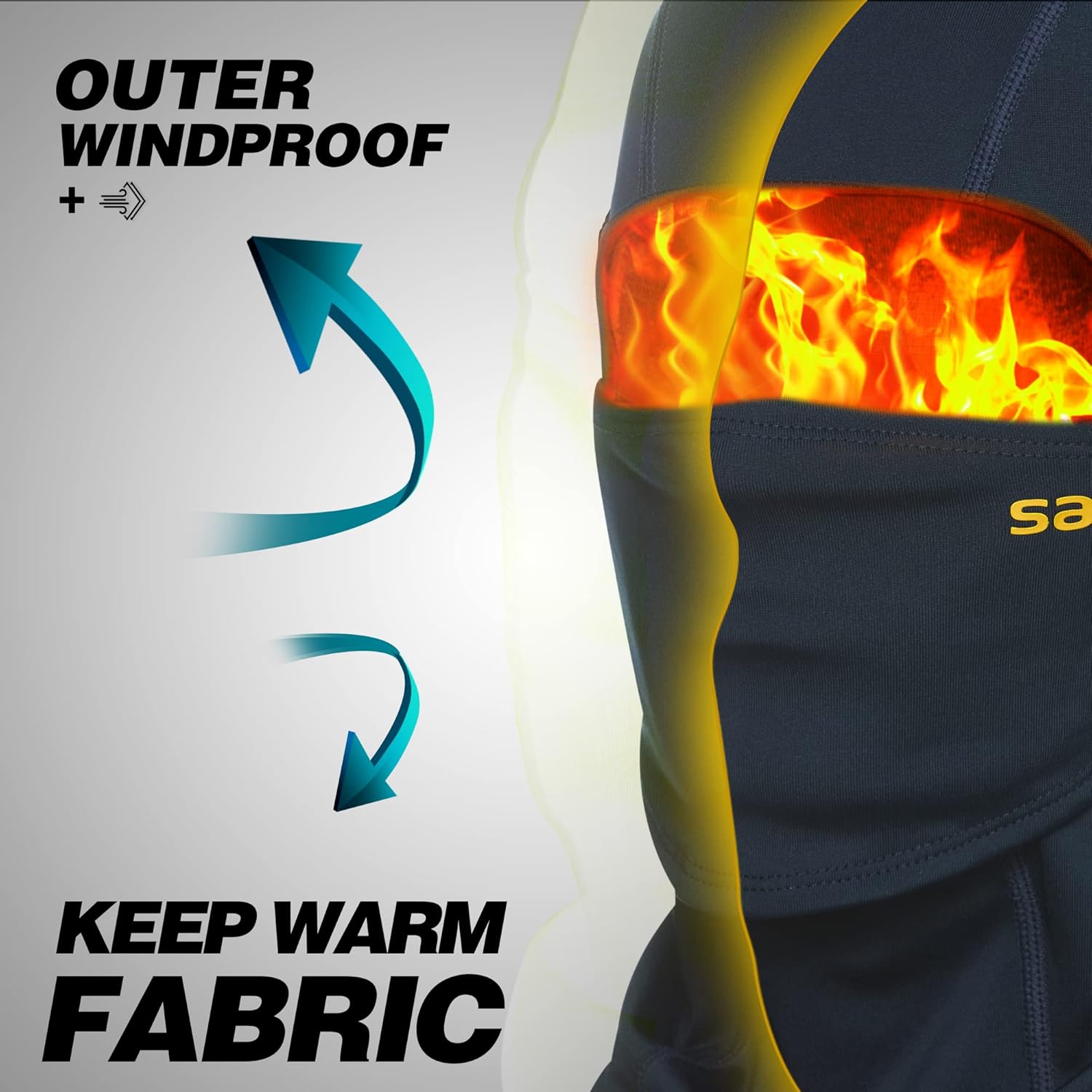 Balaclava Windproof Ski Mask Cold Weather Keep Warm Face Mask for Winter Motorcycling Ice Fishing Men - Image 4