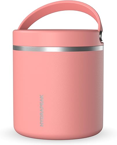 Hydrapeak Termo de acero inoxidable de 25 onzas con aislamiento al vacío, termo para alimentos calientes y alimentos fríos, boca ancha a prueba de