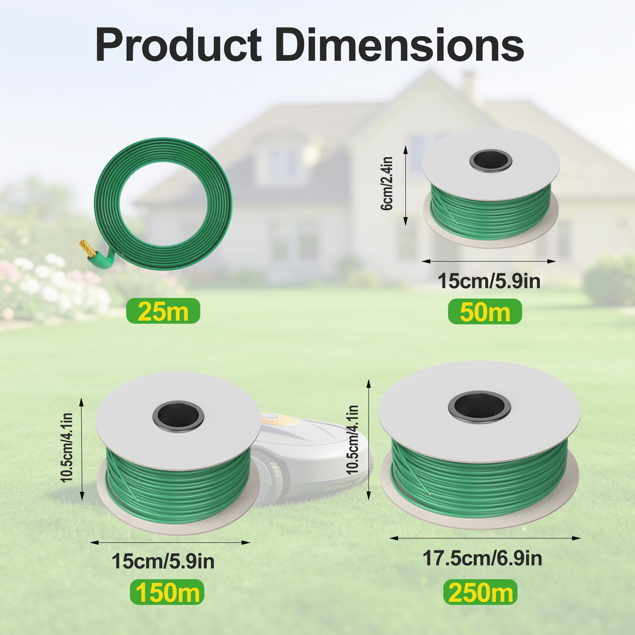 Boundary Cable Installation Set for Robotic Lawnmower (250 m)
