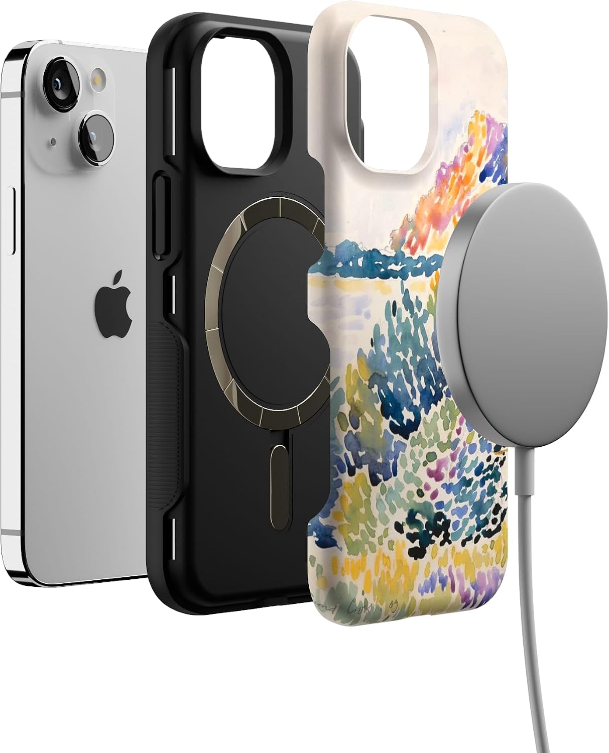 Casely iPhone 13 Mini Case | Calm Waters | The Met Museum | Bold Protective Design | Compatible with MagSafe