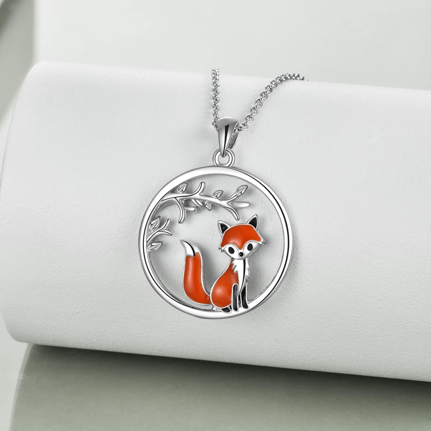 YAFEINI Red Panda Raccoon Gifts Sterling Silver Red Panda Raccoon Pendant Necklace Cute Animal Jewelry for Women Girls Christmas Gifts - Image 3
