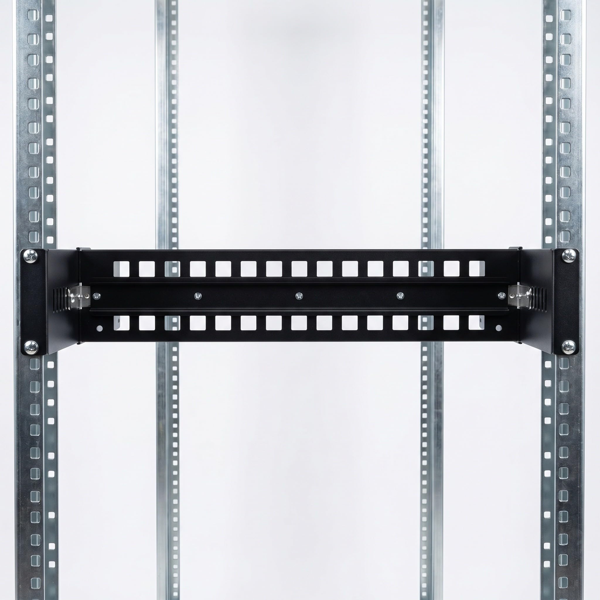 Soporte para Riel DIN Ajustable de Aleación de Aluminio para Rack Compatible con Convertidor de Señal y Switches Ethernet en Entornos Industriales y Redes Compactas