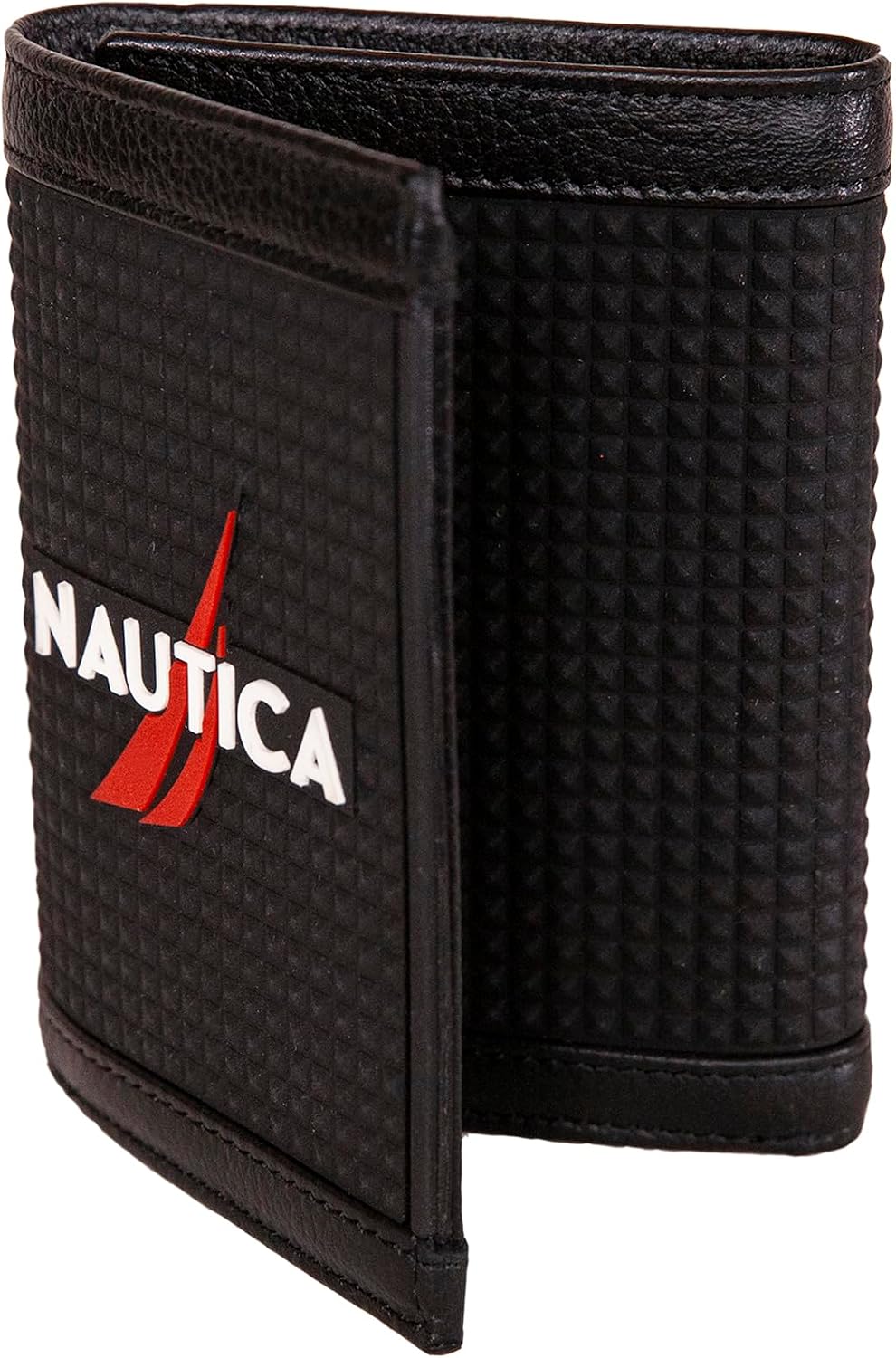 Nautica Men's Trifold Wallet | RFID Blocking Protection | ID Window | Card Slots | Genuine Leather | Durable