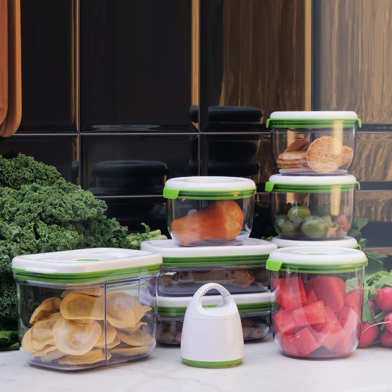 FOSA vacuum storage container set, 8pcs vacuum containers