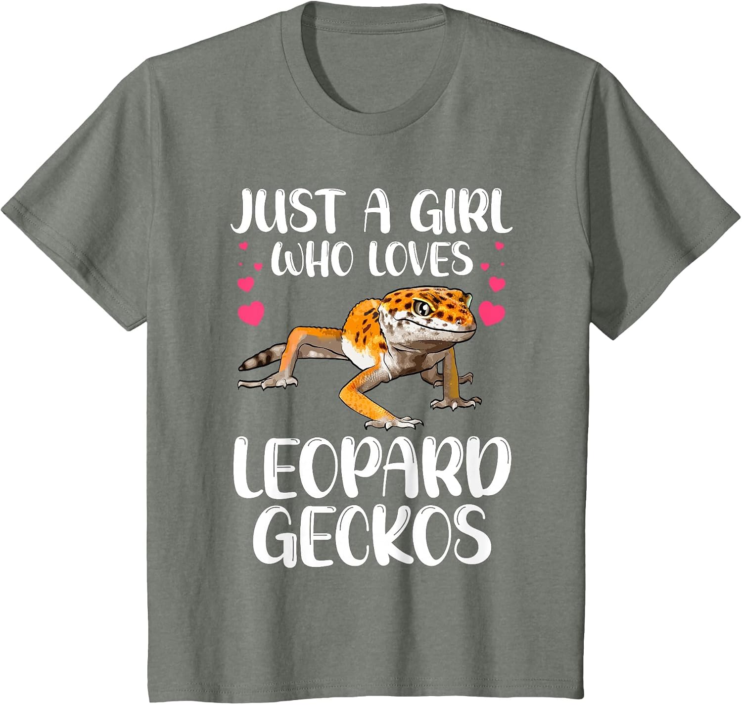 Cool Leopard Gecko for Girls Women Pet Lizard Reptile Lovers T-Shirt