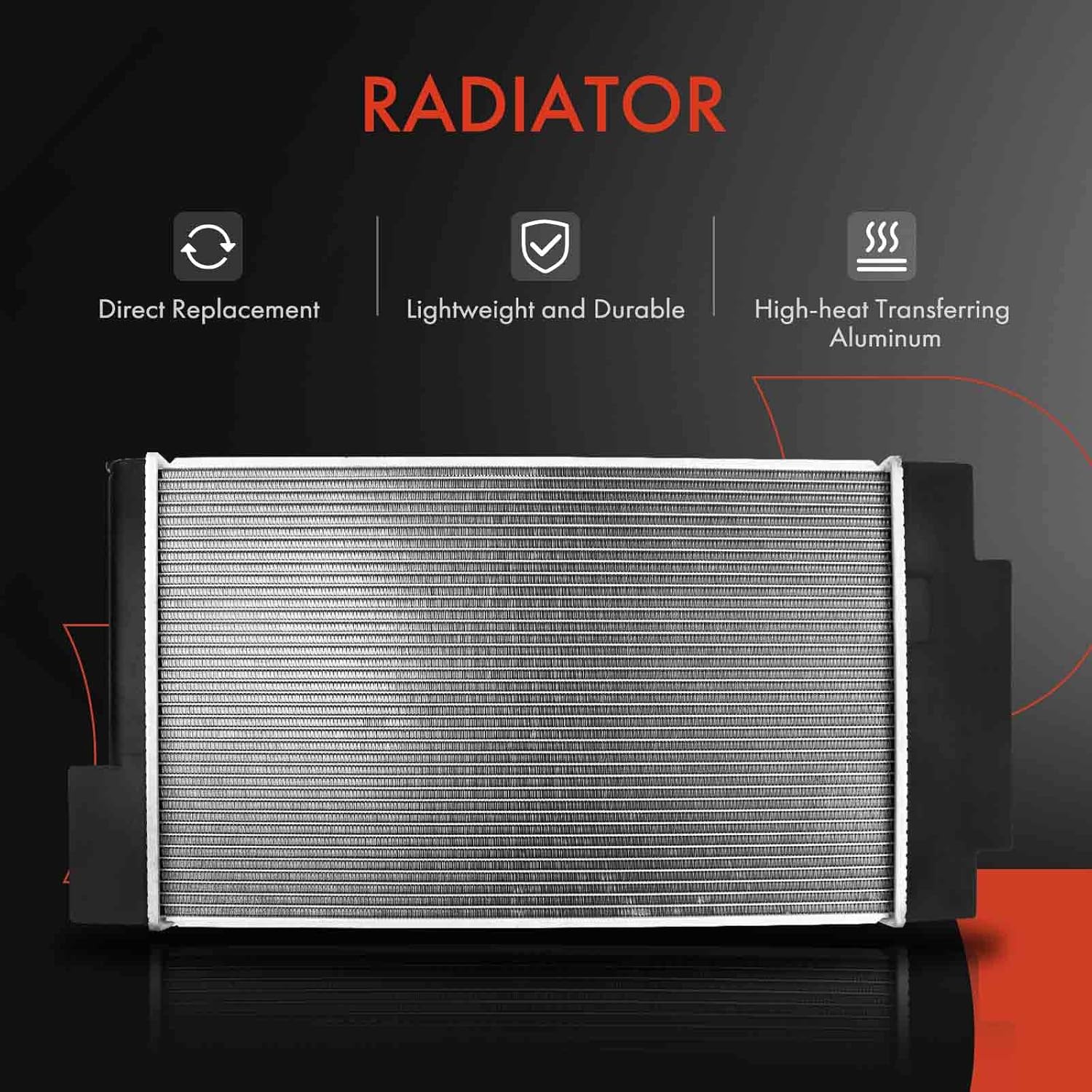 A-Premium Engine Coolant Radiator & A/C Condenser Cooling Kit Compatible with Scion xB 2008-2015 2.4L, Automatic Transmission, 2-PC Set