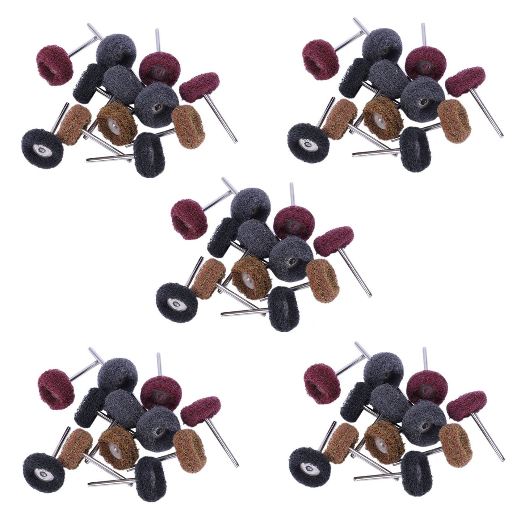 Jnchdghwa Random Color 60 Pcs Polishing Sanding Polish Wheel Buffer Abrasive Brush Head For Rotary