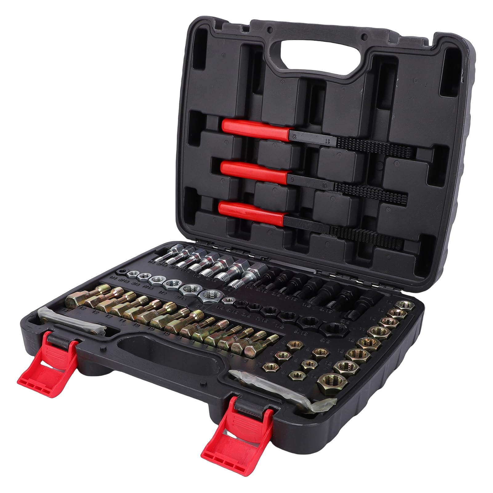 Domary Kit di Riparazione Filettature da 61 Pezzi Set di Cacciafili Portatili per la Produzione Meccanica Automobilistica (61 pezzi)