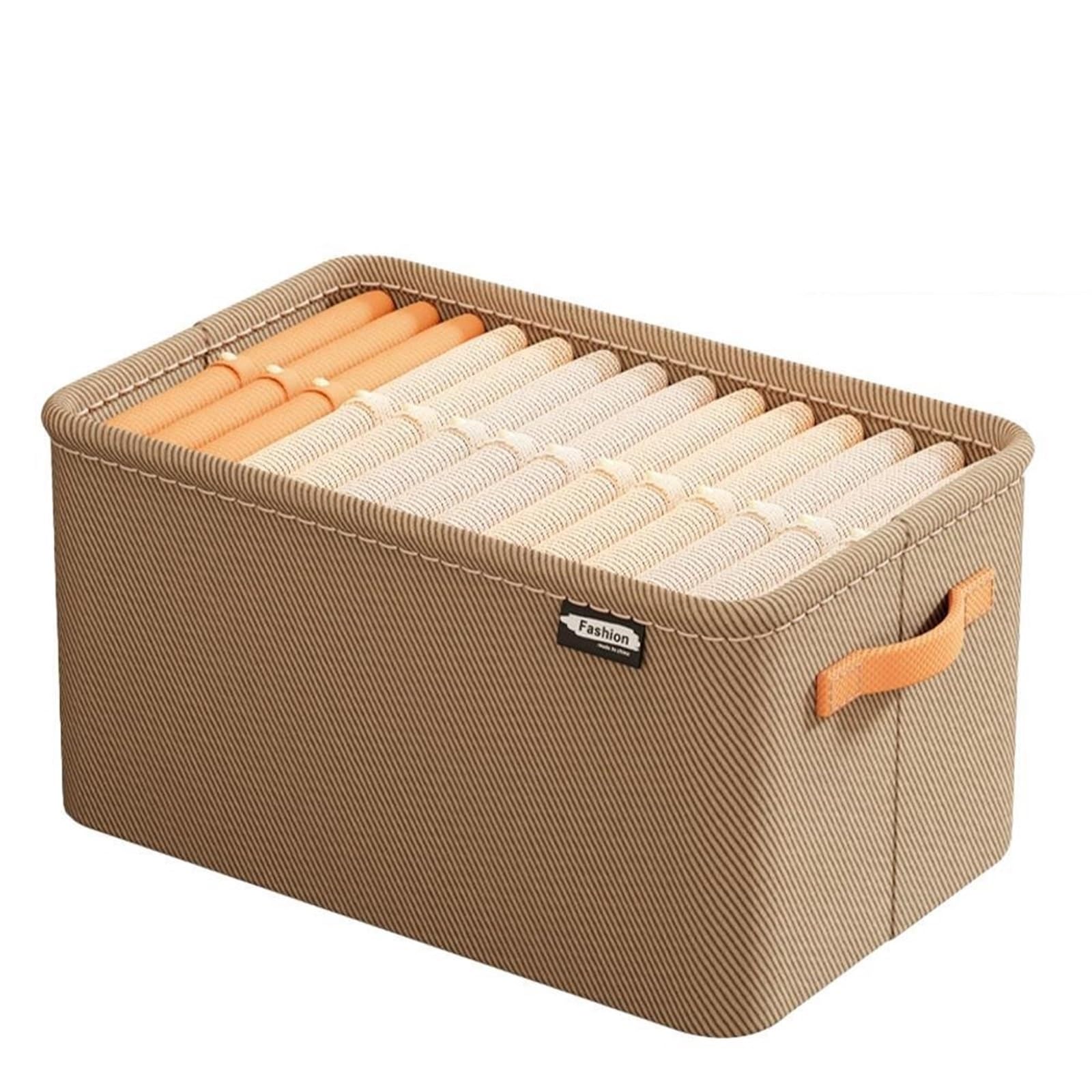 EWUHYFP Storage Boxes Fabric Clothes Storage Basket Foldable Wardrobe Organizer Box With Handles For Jeans, Underwear, Socks & Toys(Color1 L)