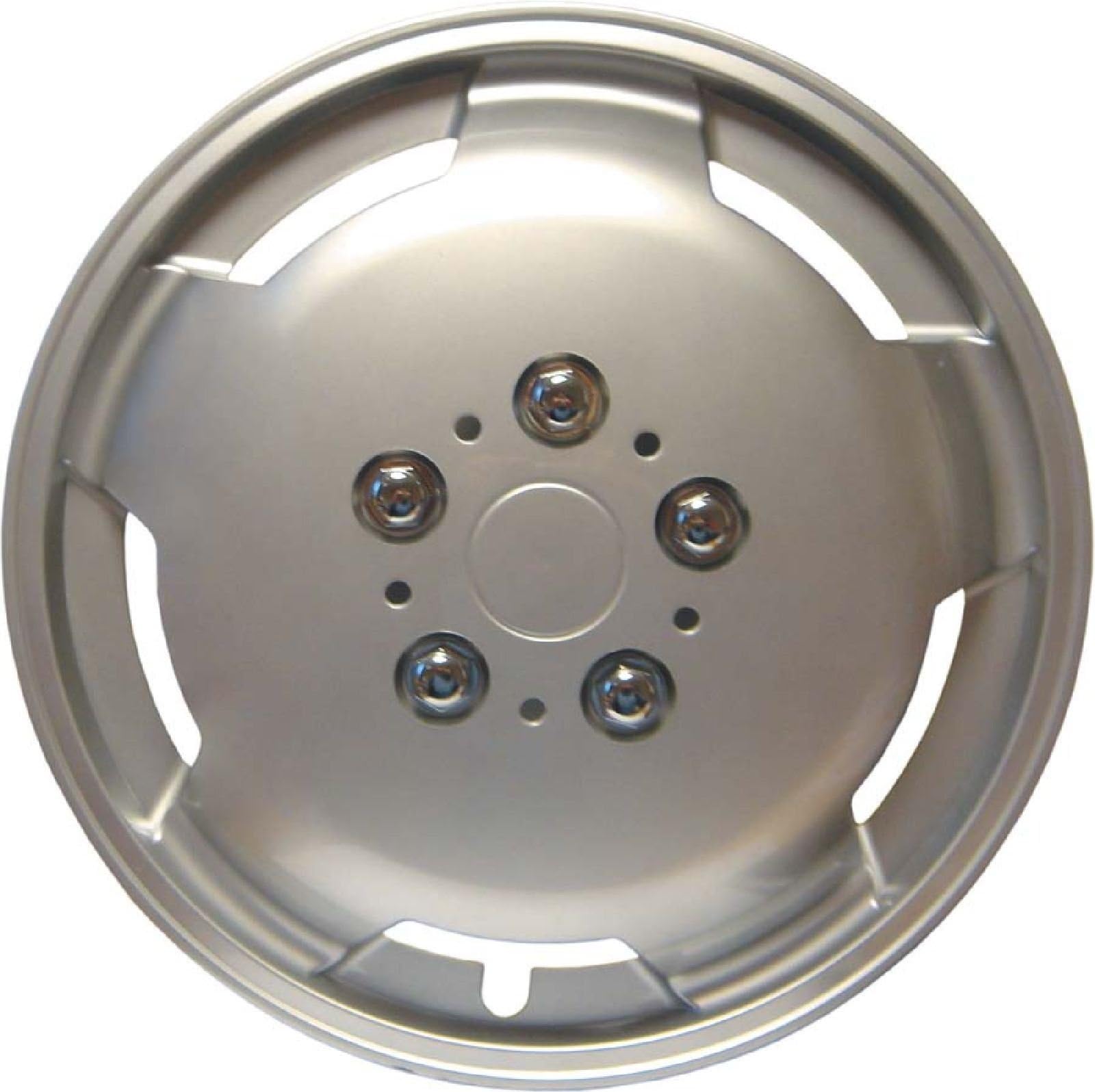 SET OF 4 x 15 INCH ALLOY LOOK CAR WHEEL TRIMS/COVERS/SILVER 15" HUB CAPS